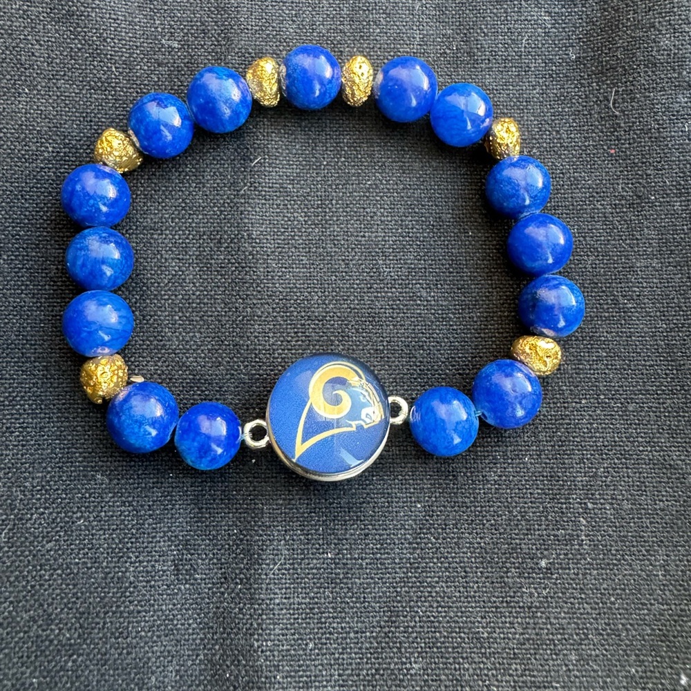 Handmade NFL Los Angeles Rams Bracelet